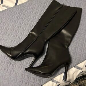 INC RAJELP BLACK KNEE HIGH BOOTS